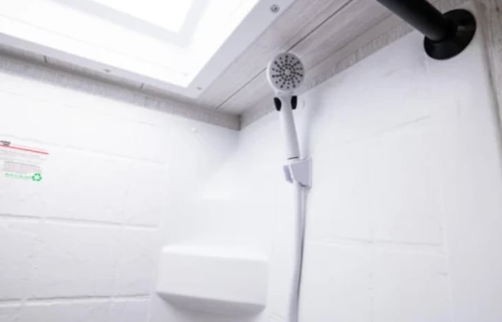 Shower in the bathroom