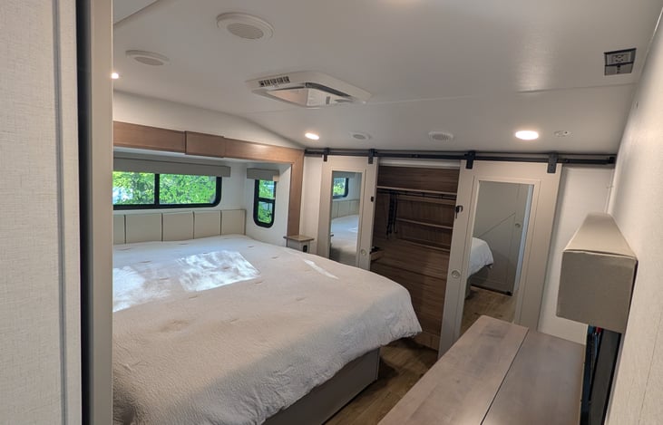 King bed in private master suite
