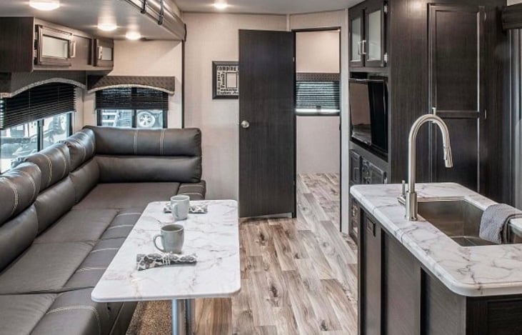 Plenty of room on the inside of the back kept a family room. Rain or shine your family has a great place to gather and enjoy one another.