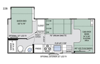 2018 Thor Motor Coach Four Winds 22B