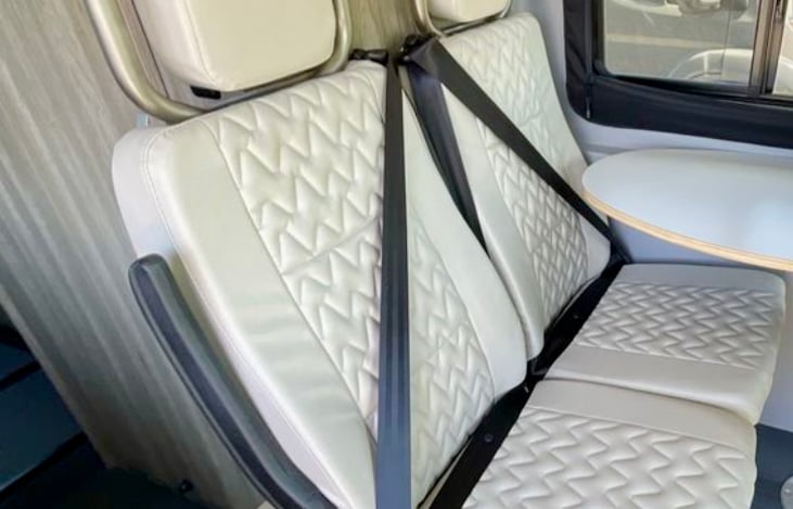 Captain seats and belts