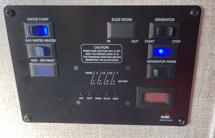 Control panel. We will show you how to use this.