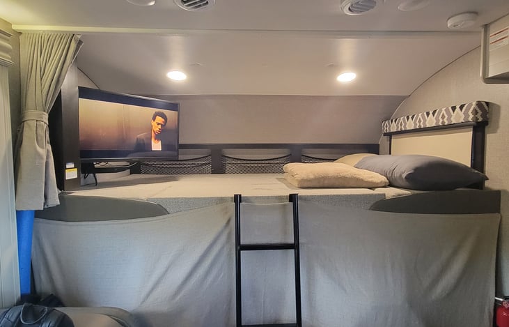 TV's are both equipped with Amazon Fire Sticks. So as long as you have wifi you can watch pretty much whatever you want.