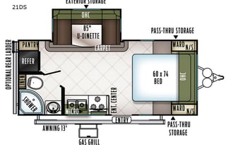 Rose Hideaway RV Rental on the Lake