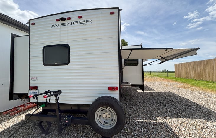 Rear (Power Hook up and Bike Rack)