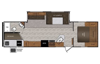 (Unit 35) Avenger with bunkbeds & outside kitchen