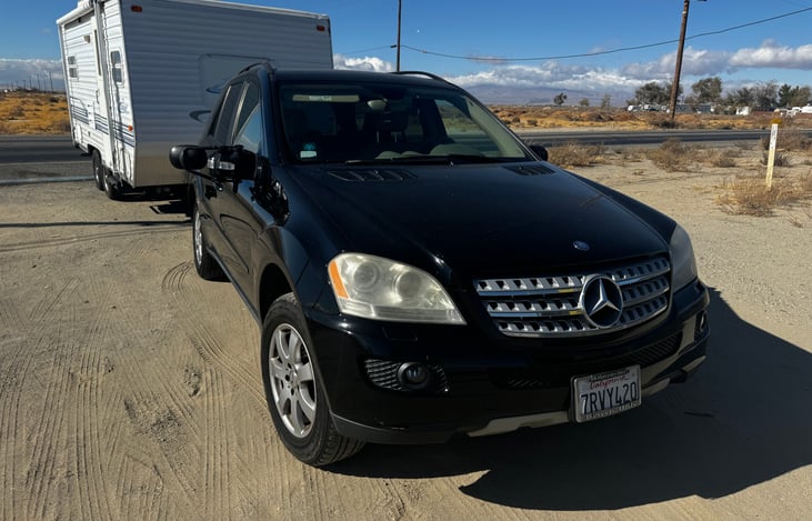 The camper can be pulled with a small SUV. Pickup trucks should be a easy option.