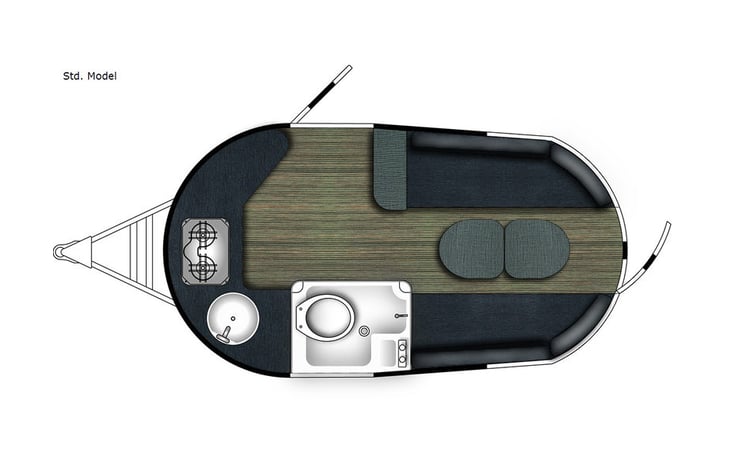 Representative floor plan provided by a trusted RVshare partner.