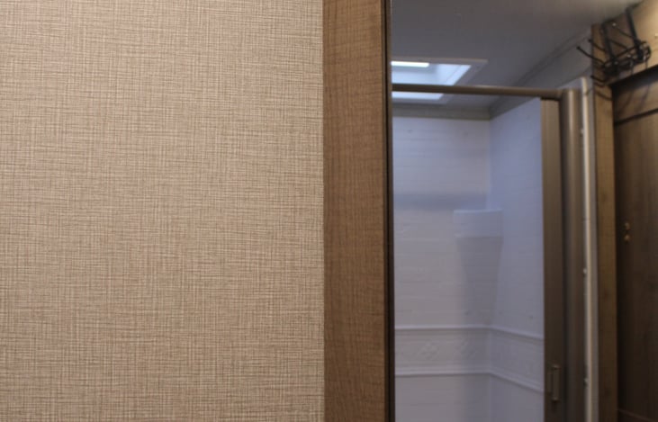 Main shower with skylight