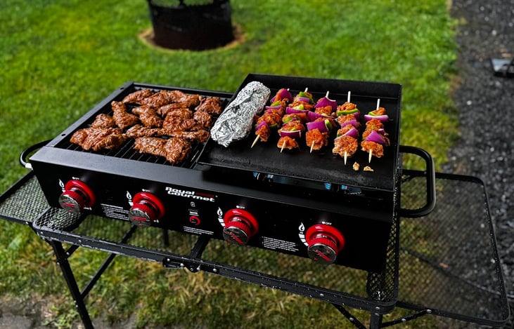Grill / Griddle Combo Included