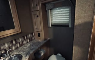 The 2 bathroom RV. No more waiting in line.