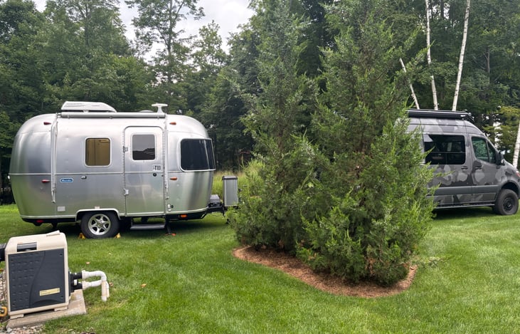 If you would like to rent on my property, there is an open area that is quiet and tree lined.