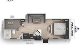2022 Forest River Grey Wolf BUNKHOUSE 23DBH