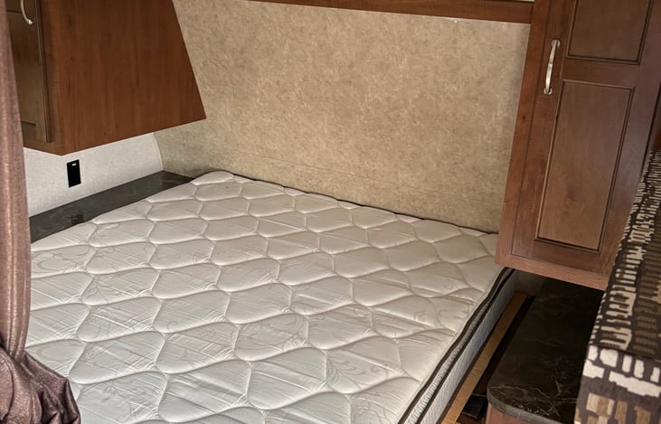 Master bedroom with queen