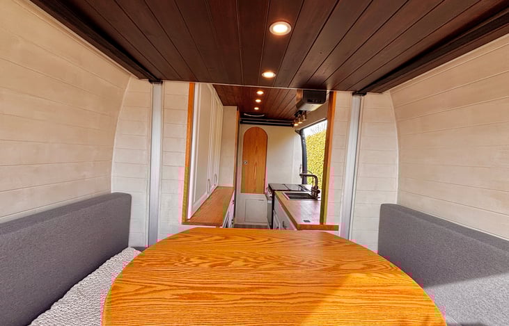 View from the living area to the front area