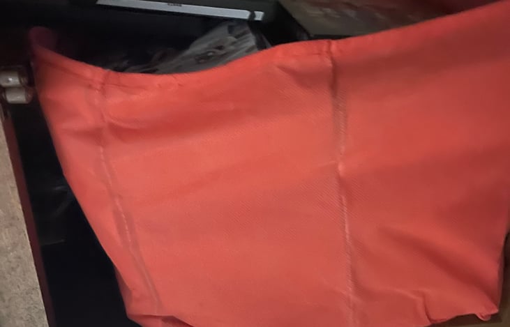 Container of DVDs to watch