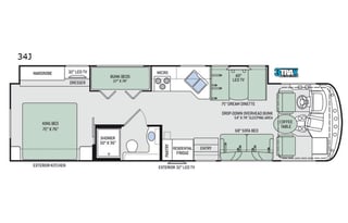 2018 Thor Motor Coach Windsport 34J (Bunkhouse)