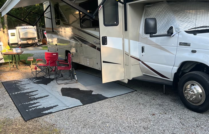Large Canopy with outdoor rug for use