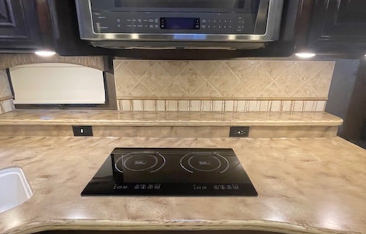 Induction Stove, Microwave/Convection Oven