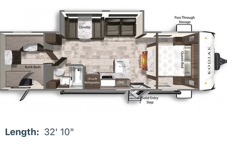 Spacious floor plan