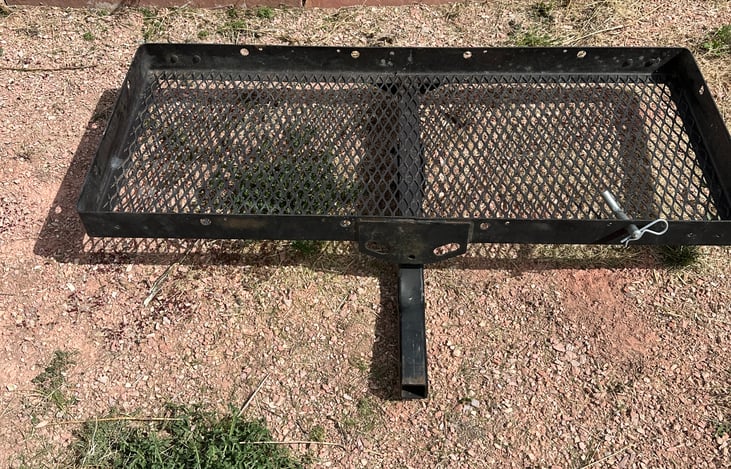 We have extra hitch mounted storage as an add on if you need it!  Great for hunting trips or if you just want to bring EVERYTHING!