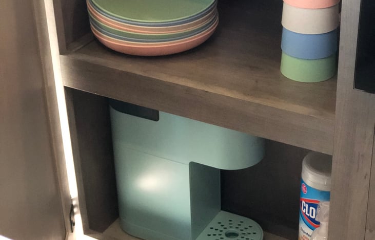 Coffee maker and dishes