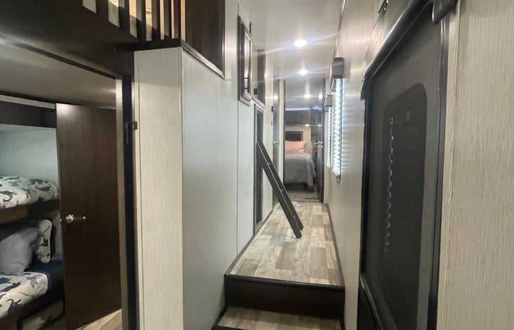 Hallway with ladder to loft