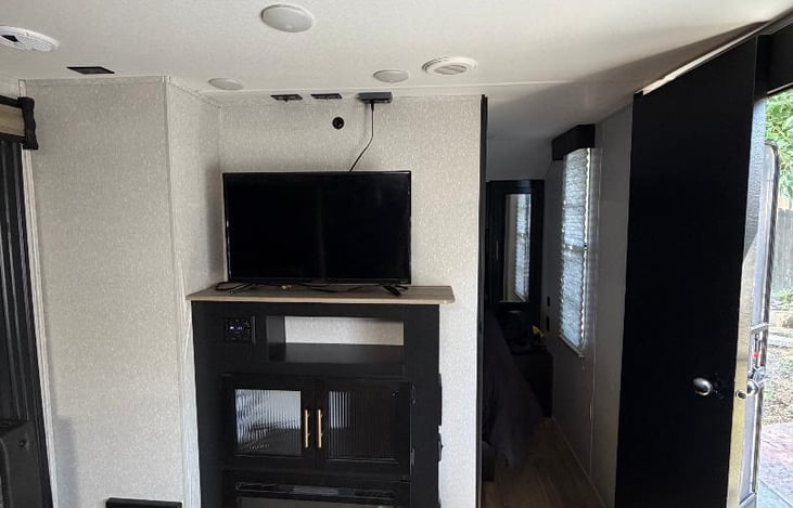 Cozy fireplace