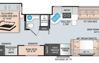 Diesel "MOLLY" King, 2 FULL BATHS!!