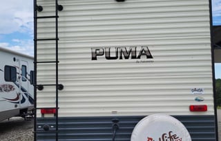 Puma bunkhouse camper with outside kitchen