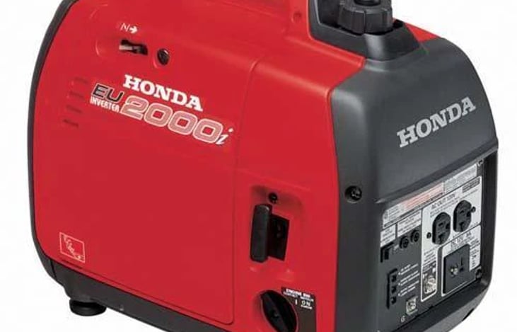 Add on for an additional fee of $40/day.  Honda EU20001 generator, 1600 watts of power to run camper AC unit and provide 120v power to your camper.