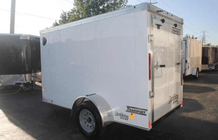 10 ft enclosed cargo trailer available for rental add-on