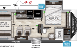 2020 Momentum Toy Hauler | Sleeps 6 | Pet Friendly