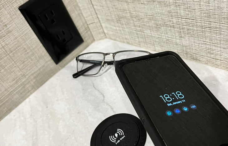 The RV has 3 wireless chargers and I lost count on the USB connectors.  Your phone will never die and the kids won't be fighting over 1 plug.