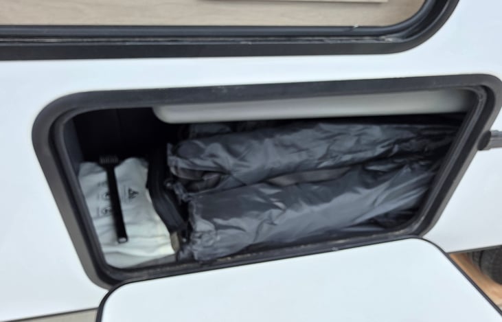 Outdoor Chairs, Table, and small Grill