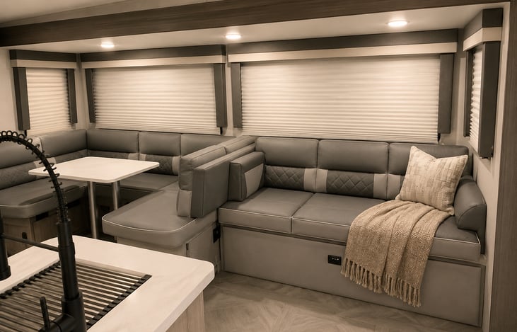 Lots of natural sun light with tons of storage under the seats.