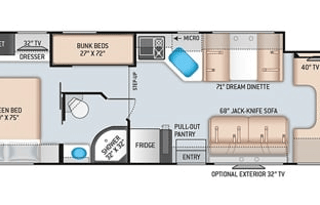 2020 Thor Four Winds 31E Family Bunkhouse RV