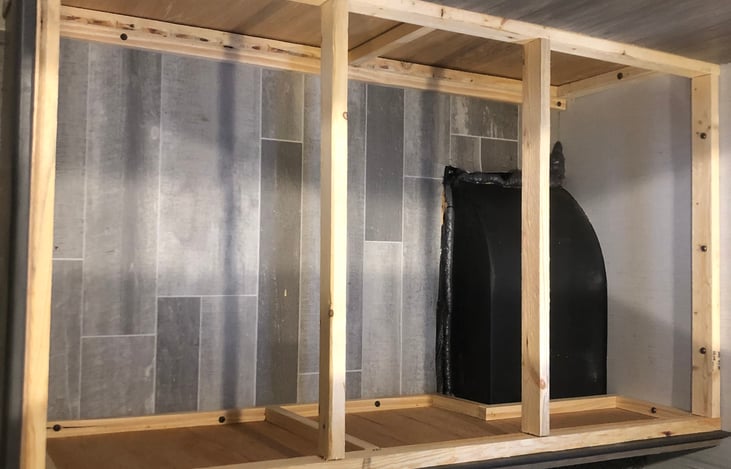 Storage under dinette seat