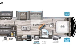 The Ultimate Family Bunkhouse Outdoor Kitchen 33ft