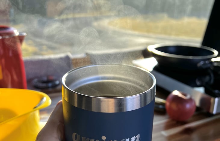 Enjoy morning tea / coffee in the van
