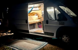 Vagabond Sunrise ~ Home Built Van Solar Freedom!