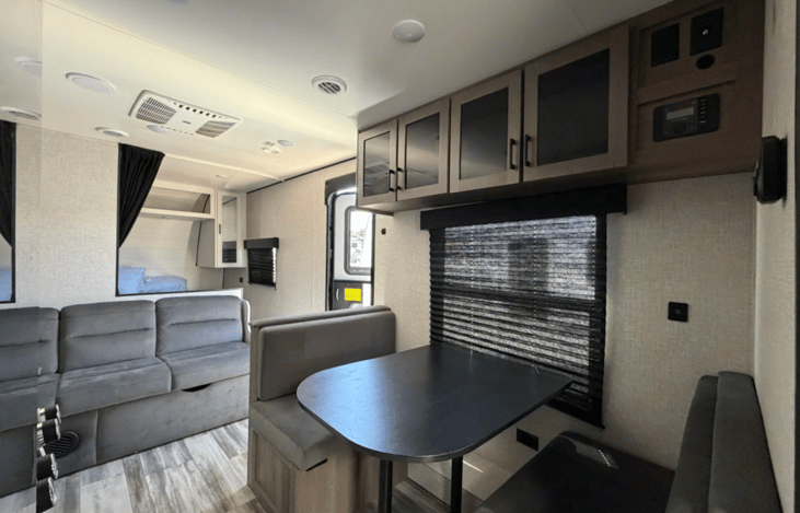 Stereo for both indoor and outdoor music!