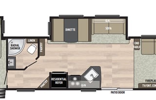 Aaron and Kim's Luxury Travel Trailer 38FT Sleeps 6 Comfortably