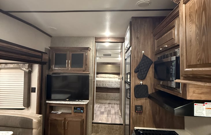 Kitchen/ entery to private bedroom
