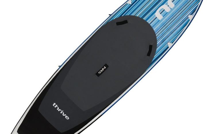 Add on available for additional fee of $40/day.  NRS Thrive 10 8 inflatable stand up paddleboard. Paddler range of 150 to 250 lbs, weighs 29 lbs, 12v inflater.  Two SUPS available.