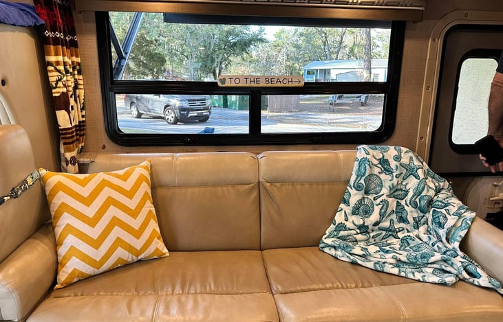 Couch folds into a bed for 1 person