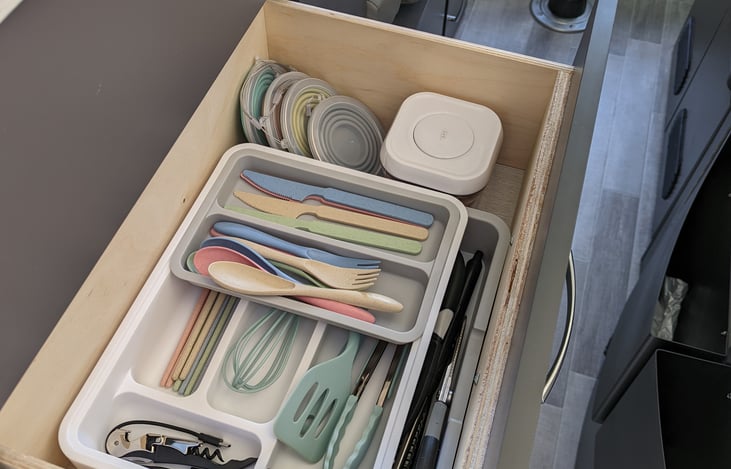 Cooking utensils and everything you need.