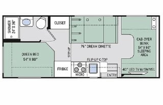 2021 Thor Motor Coach Four Winds 23U Chevy