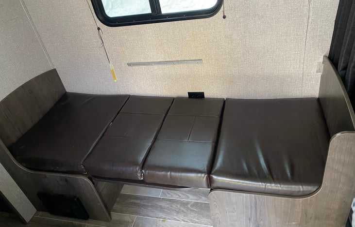 Dinette convertible to bed.