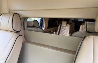 Luxury Mercedes Coach | Massage Chairs & Bathroom